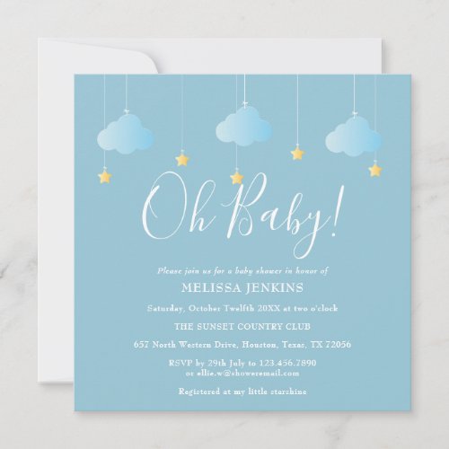 Oh Baby Twinkle Twinkle Baby Shower  Sprinkle Invitation