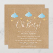 Oh Baby Twinkle Twinkle Baby Shower / Sprinkle Invitation (Front/Back)