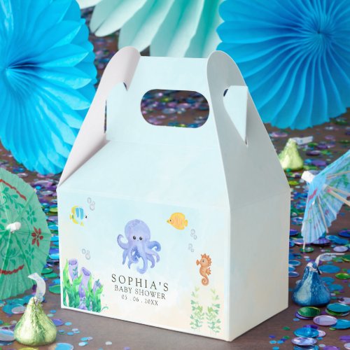 Oh Baby Under Sea Baby Shower Favor Boxes