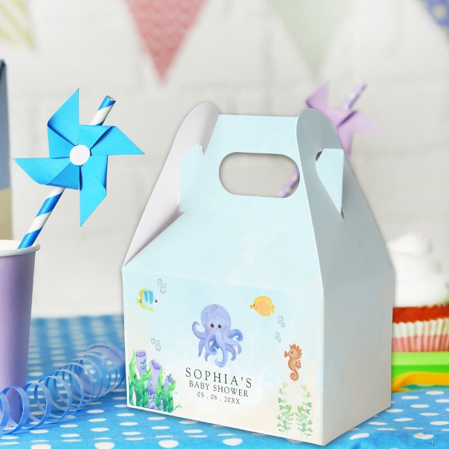 Oh Baby Under Sea Baby Shower Favor Boxes (Creator Uploaded)