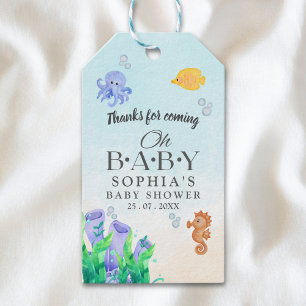Oh Baby Under Sea Baby Shower Gift Tags