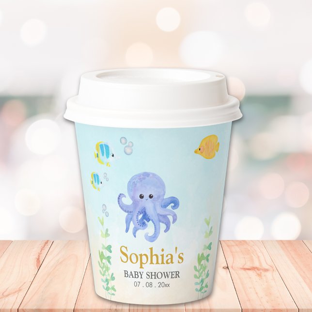 Oh Baby Under Sea Baby Shower Paper Cups (Creator Uploaded)