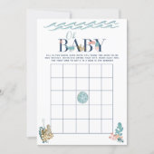 Oh Baby Under the Sea Baby Shower Bingo Game Invitation (Front)