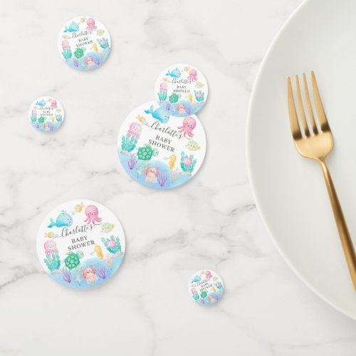 Oh Baby Under The Sea Baby Shower Confetti