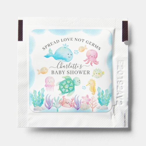 Oh Baby Under The Sea Baby Shower Hand Sanitizer Packet