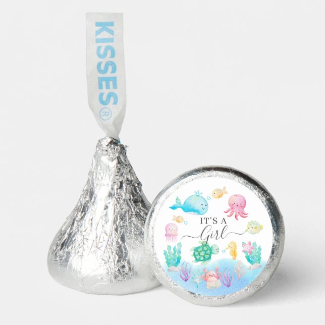 Oh Baby Under The Sea Baby Shower Hershey®'s Kisses® (Front)