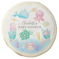 Oh Baby Under The Sea Baby Shower Sugar Cookie