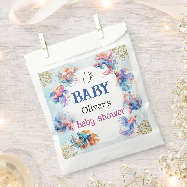 oh baby under the sea fishes baby shower favor bag (Creator Uploaded)