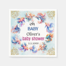 oh baby under the sea fishes baby shower