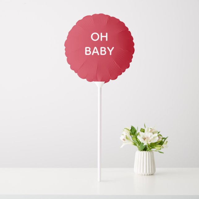 Oh Baby Valentine's Pregnancy Announcement  Balloon (In SItu)