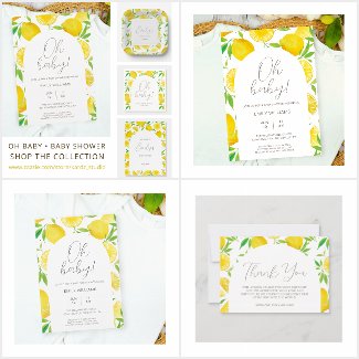 Oh Baby Watercolor Summer Baby Shower