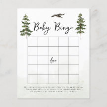 Oh Baby Woodland Watercolor Baby Bingo Game