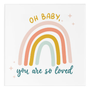 Oh Baby You Are So Loved Acrylic Print