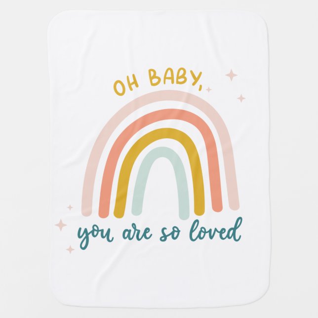 Oh Baby You Are So Loved Blanket (Front)