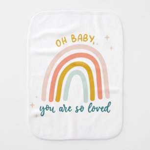 Oh Baby You Are So Loved Burp Cloth
