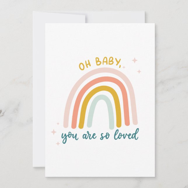 Oh Baby You Are So Loved Card (Front)