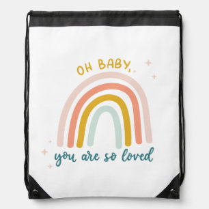 Oh Baby You Are So Loved Drawstring Bag