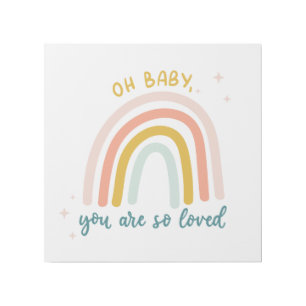Oh Baby You Are So Loved Gallery Wrap