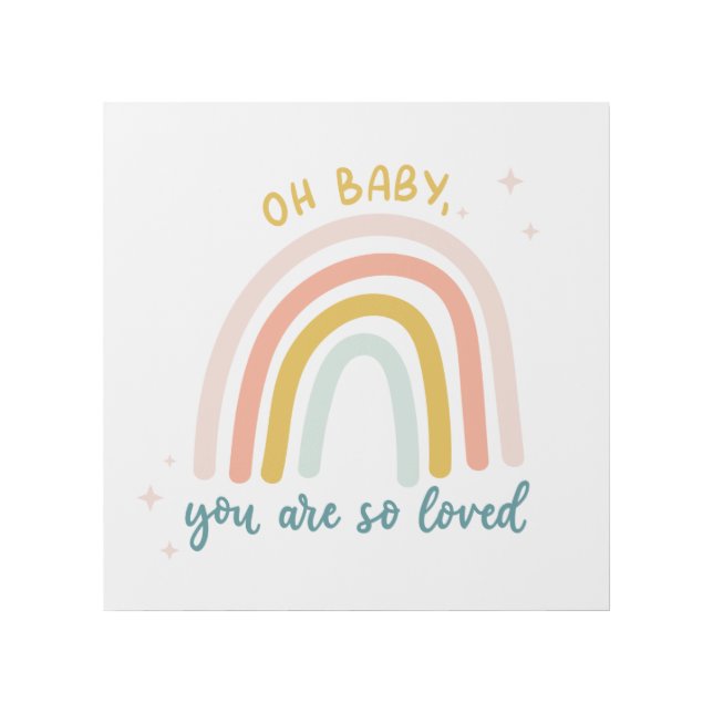 Oh Baby You Are So Loved Gallery Wrap (Front)