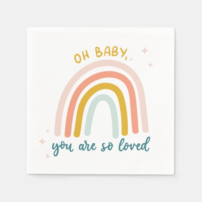 Oh Baby You Are So Loved Napkins (Front)