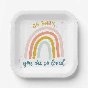 Oh Baby You Are So Loved Paper Plates