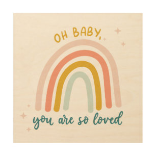 Oh Baby You Are So Loved Wood Wall Art