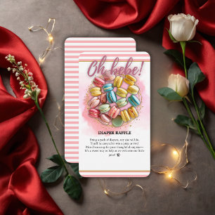 Oh bebe French Patisserie Baby Shower Enclosure Card