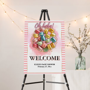 Oh bebe French Patisserie Baby Shower Foam Board
