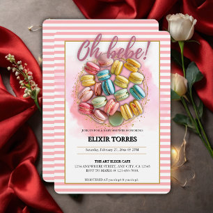 Oh bebe French Patisserie Baby Shower Invitation