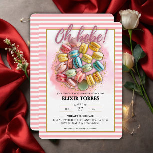 Oh bebe French Patisserie Baby Shower Invitation