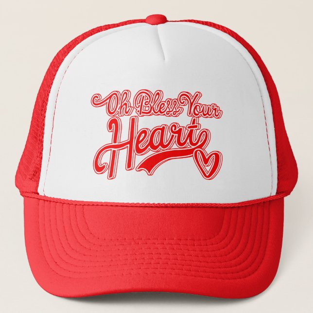 OH BLESS YOUR HEART Trucker Hat (Front)