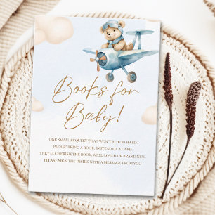 Oh Boy, Adorable Bear Baby shower boy Enclosure Card