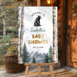 Oh Boy Adventure Begin | Woodland Bear Baby Shower Foam Board