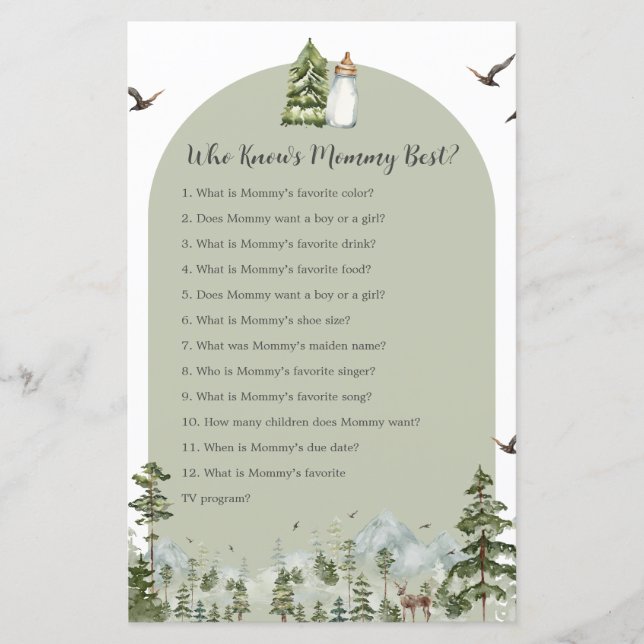 Oh Boy Adventure Pine Forest Who Know Mommy Best (Front)