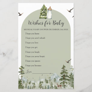 Oh Boy Adventure Pine Forest Wishes for Baby