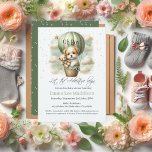 Oh Boy Adventure Puppy Hot Air Balloon Baby Shower Invitation