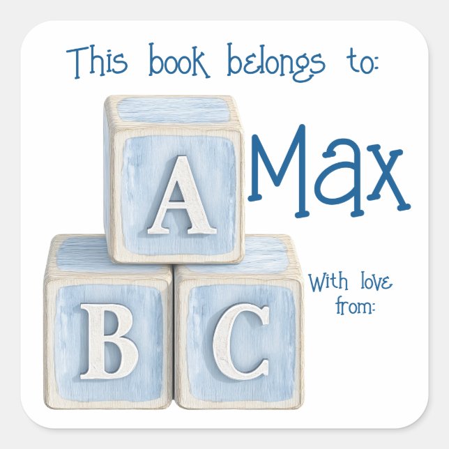 Oh Boy Baby Bring a Book Instead of Card Sticker (Front)