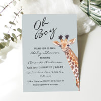Oh Boy Baby Giraffe Baby Shower
