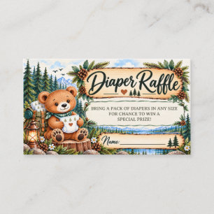 Oh Boy Baby Shower Adventure Woodland Mountain Enclosure Card