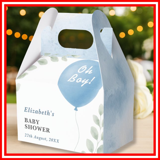 Oh Boy Baby Shower Favor Boxes (Creator Uploaded)
