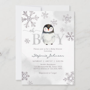 Oh Boy Baby Shower Invitation