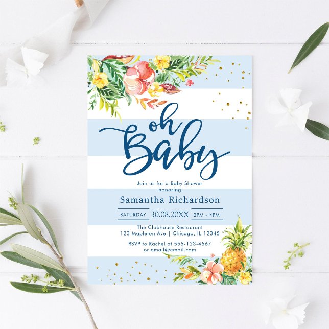 Oh Boy Baby Shower Invitation (Creator Uploaded)