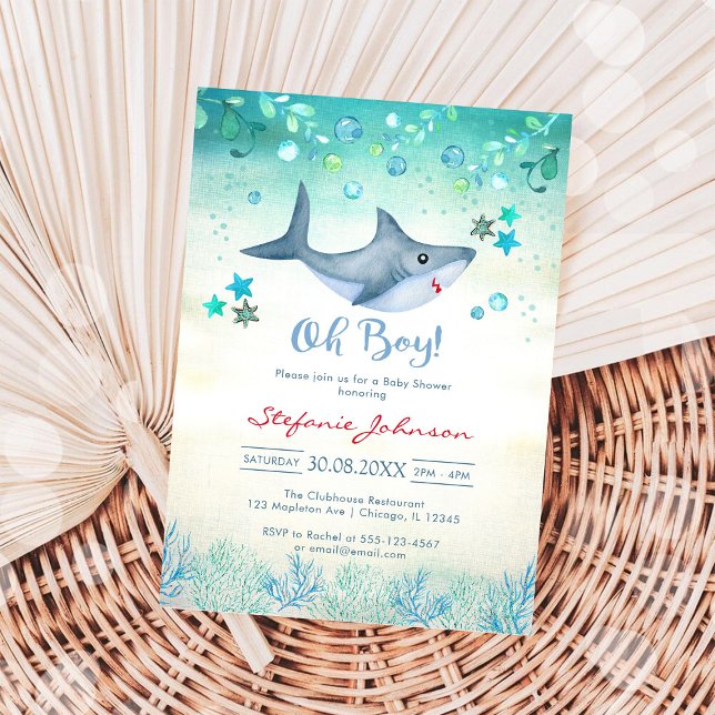 Oh Boy Baby Shower Invitation (Creator Uploaded)