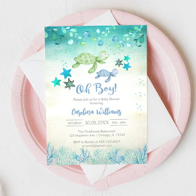 Oh Boy Baby Shower Invitation (Creator Uploaded)