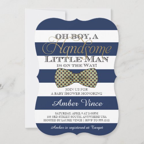 Oh Boy Baby Shower Invitation