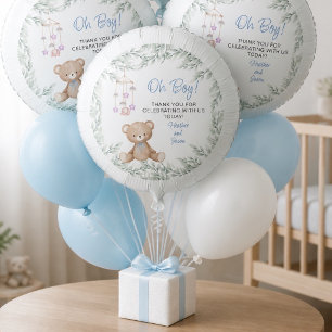 Oh Boy Baby Shower Large Helium Balloon