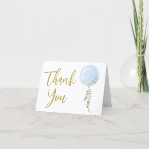 Oh Boy Baby Shower Thank You Card