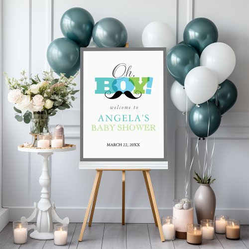Oh Boy Baby Shower Welcome Sign