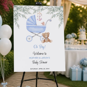 Oh Boy Baby Stroller and Mobile Shower Welcome Foam Board