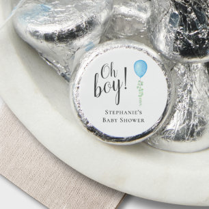 Oh Boy Blue Balloon Baby Shower Hershey®'s Kisses®